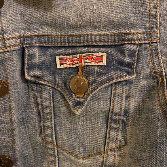 Hudson Girls Jean Jacket Size Med - Picture 2 of 5